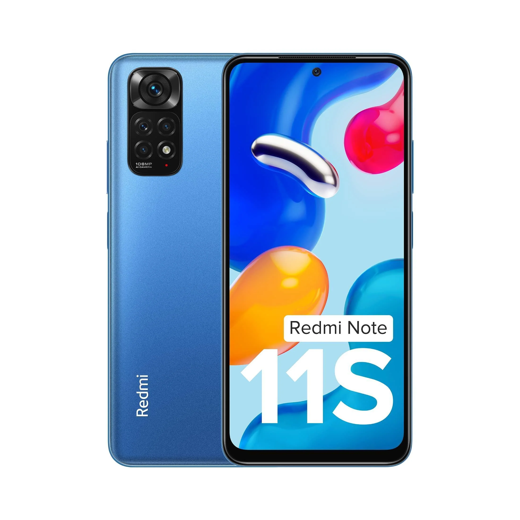 (Refurbished) Redmi Note 11S (Horizon Blue, 6GB RAM, 128GB Storage)|108MP AI Quad Camera | 90 Hz FHD+ AMOLED Display | 33W Charger Included