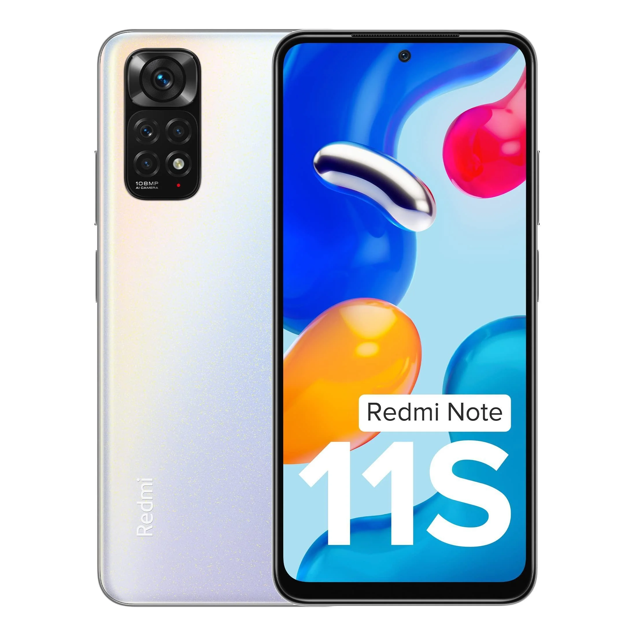 (Refurbished) Redmi Note 11S (Polar White, 6GB RAM, 64GB Storage)|108MP AI Quad Camera | 90 Hz FHD+ AMOLED Display | 33W Charger Included