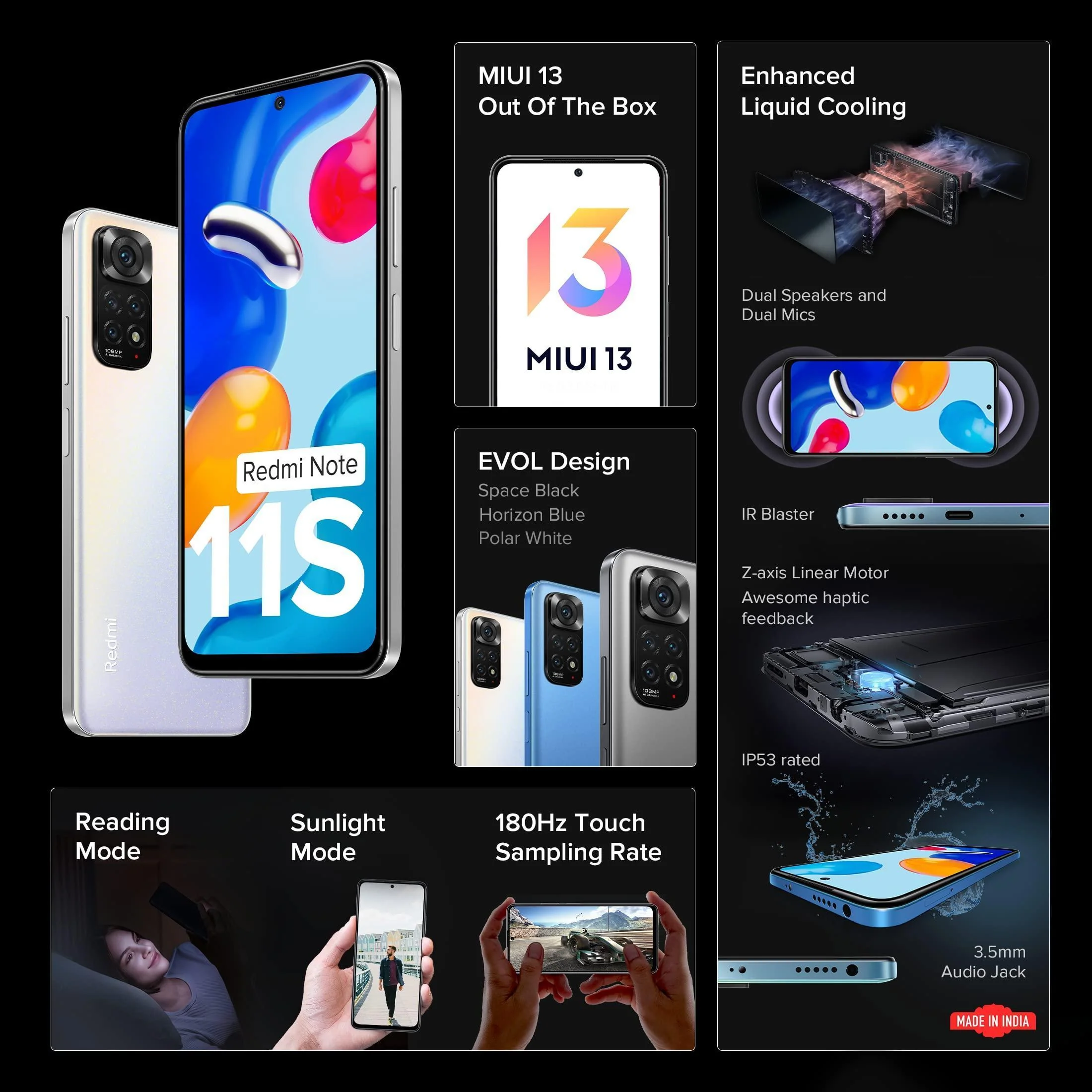 (Refurbished) Redmi Note 11S (Polar White, 6GB RAM, 64GB Storage)|108MP AI Quad Camera | 90 Hz FHD+ AMOLED Display | 33W Charger Included - Image 7