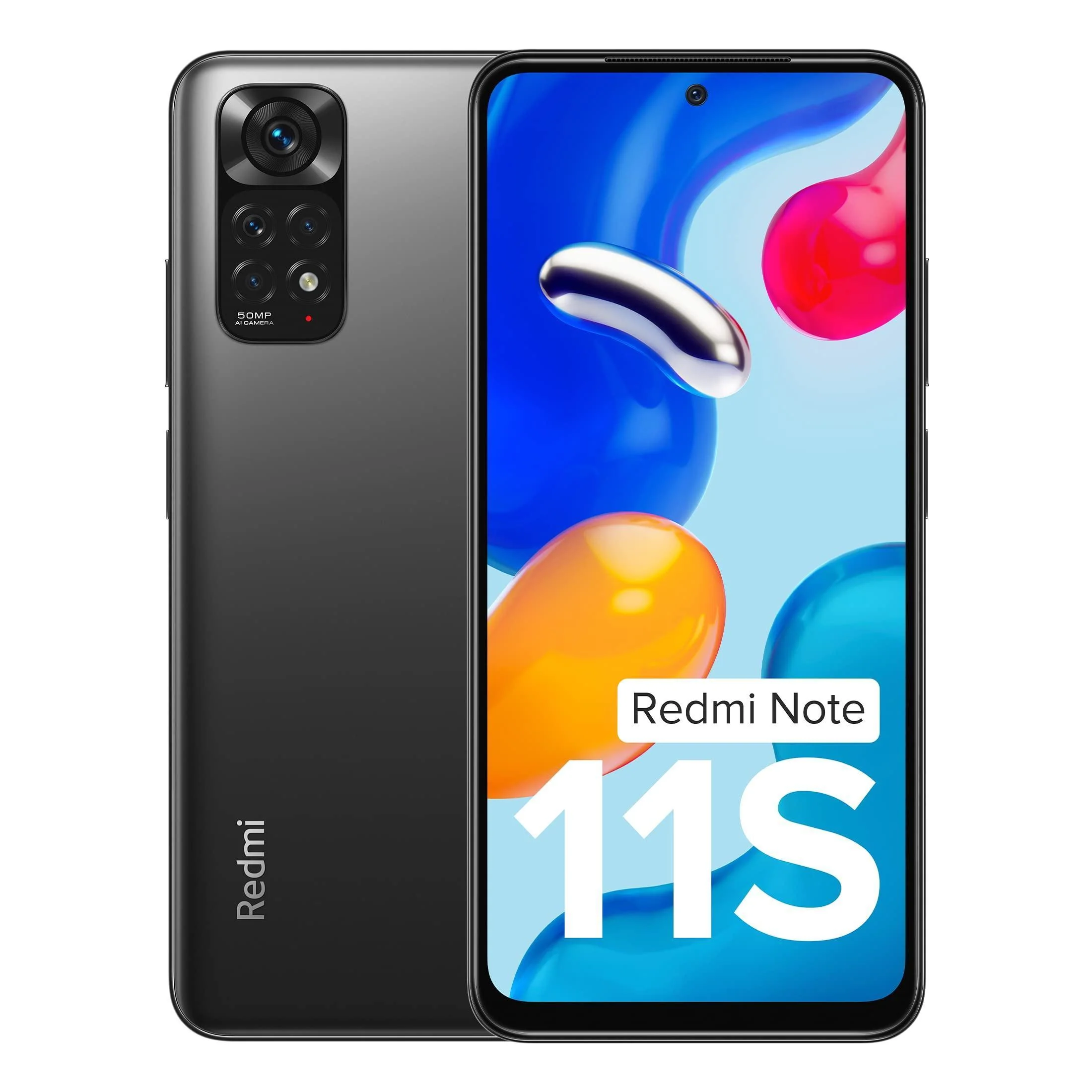 (Refurbished) Redmi Note 11S (Space Black, 6GB RAM, 64GB Storage)|108MP AI Quad Camera | 90 Hz FHD+ AMOLED Display | 33W Charger Included