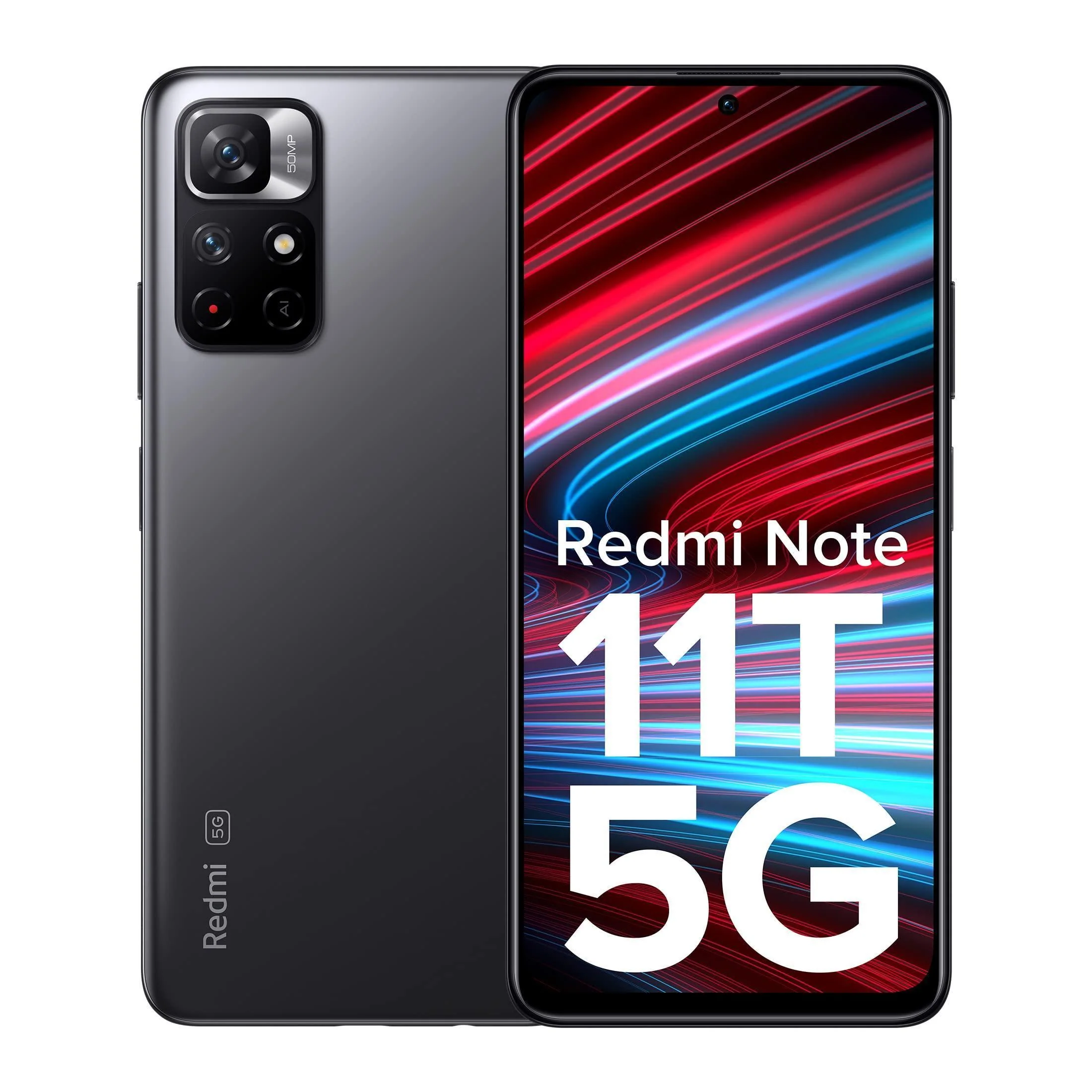 (Refurbished) Redmi Note 11T 5G (Matte Black 6GB RAM 128GB ROM) | Dimensity 810 5G | 33W Pro Fast Charging | Charger Included - Image 2