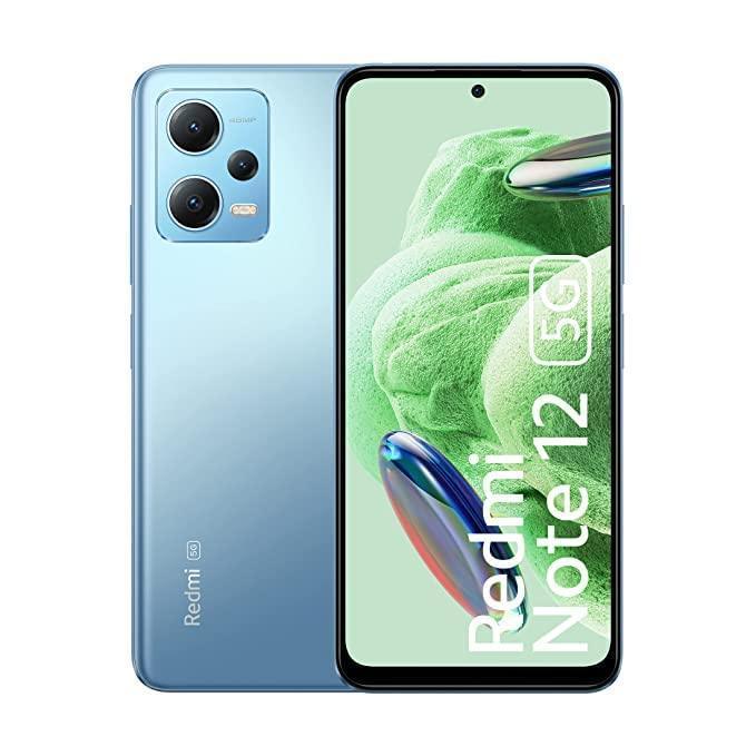 (Refurbished) Redmi Note 12 5G Mystique Blue 6GB RAM 128GB ROM | 1st Phone with 120Hz Super AMOLED and Snapdragon® 4 Gen 1 | 48MP AI Triple Camera