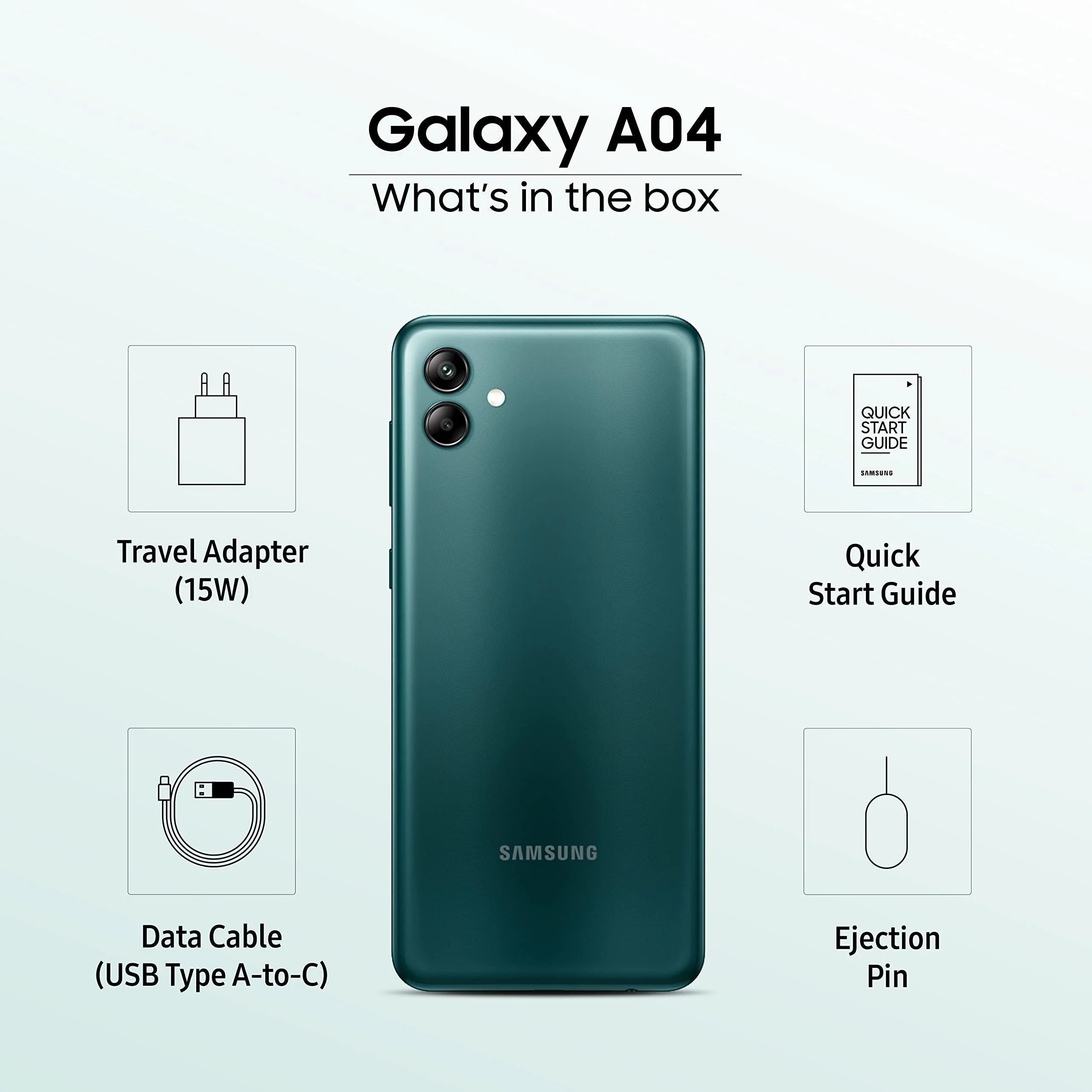 (Refurbished) Samsung Galaxy A04 (Green, 4GB, 64GB Storage) | 50 MP Rear Camera | Face Unlock | Upto 8GB RAM with RAM Plus | MediaTek Helio P35 | 5000 mAh Battery - Image 6