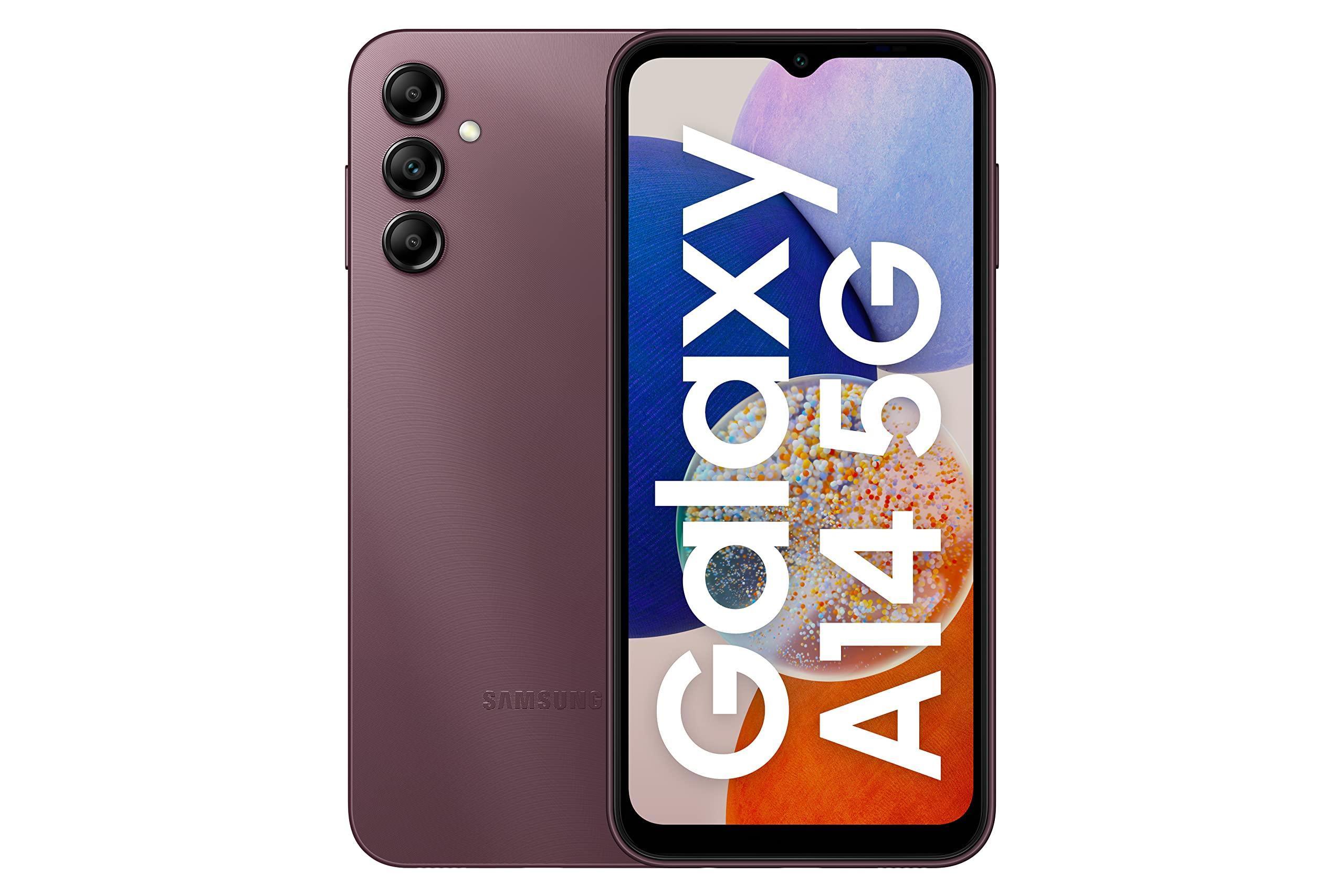 (Refurbished) Samsung Galaxy A14 5G (Dark Red, 6GB, 128GB Storage) | Triple Rear Camera (50 MP Main) | Upto 12 GB RAM with RAM Plus