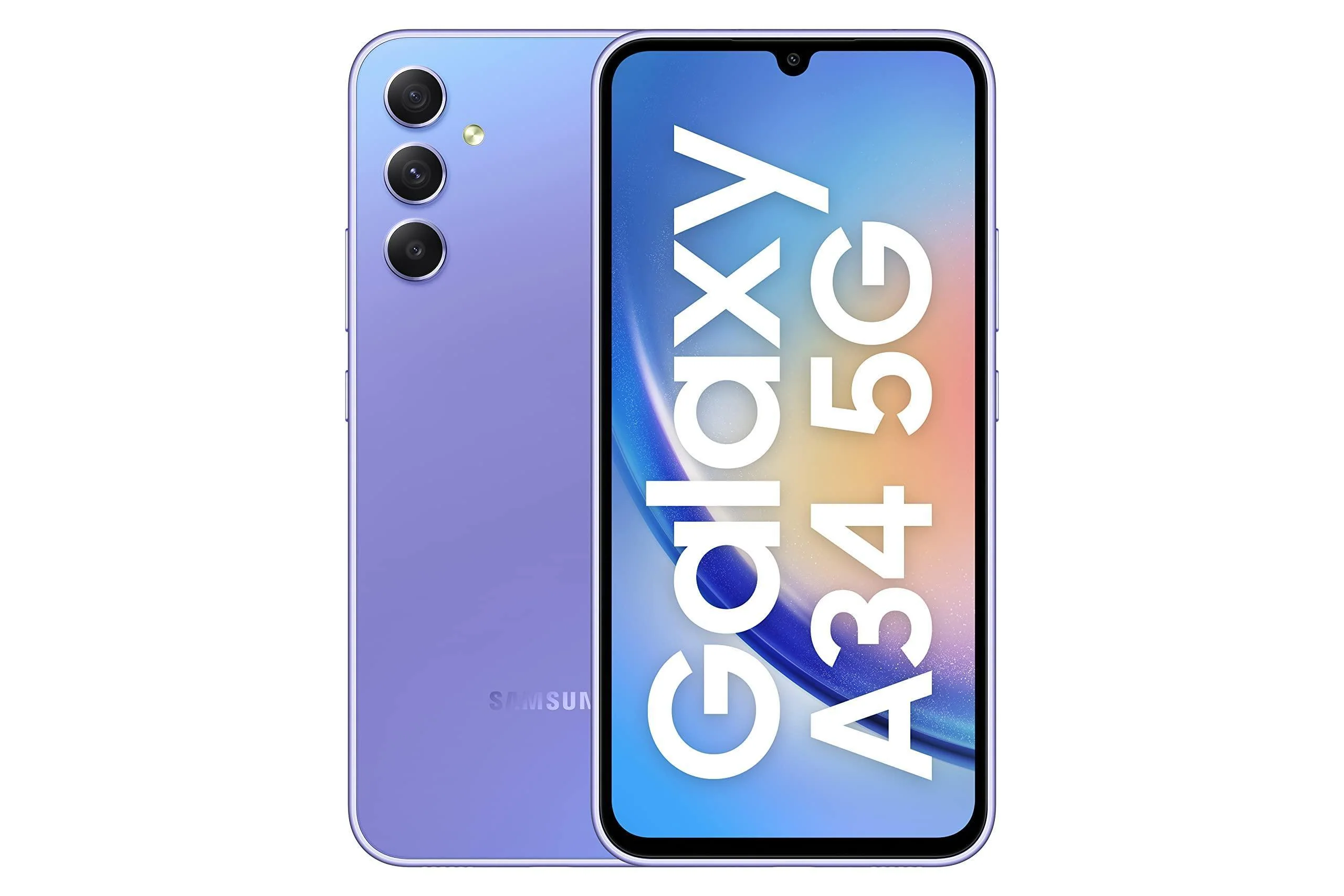 (Refurbished) Samsung Galaxy A34 5G (Awesome Violet, 8GB, 128GB Storage) | 48 MP No Shake Cam (OIS) | IP67 | Gorilla Glass 5 | Voice Focus | Without Charger