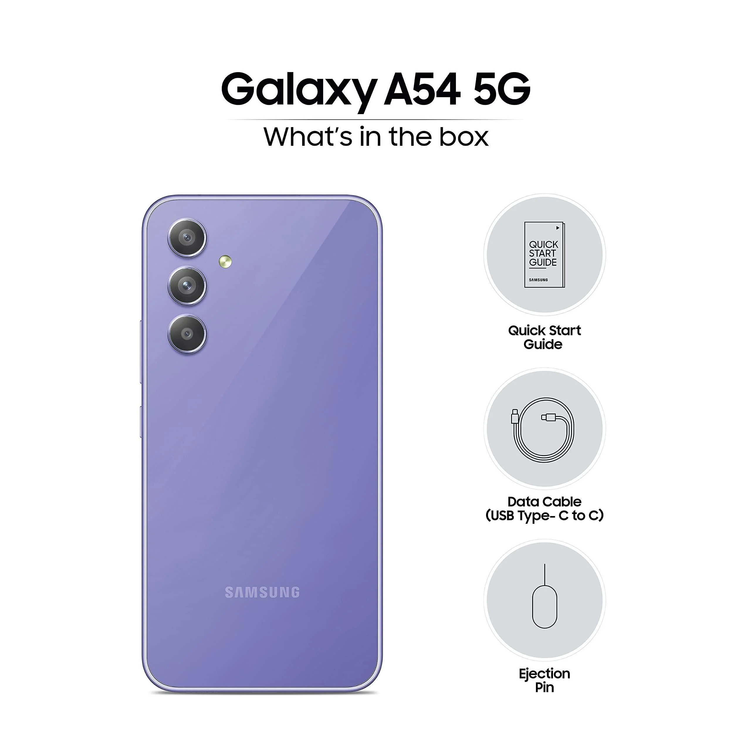 (Refurbished) Samsung Galaxy A54 5G (Awesome Violet, 8GB, 128GB Storage) | 50 MP No Shake Cam (OIS) | IP67 | Gorilla Glass 5 | Voice Focus | Travel Adapter to be Purchased Separately - Image 7