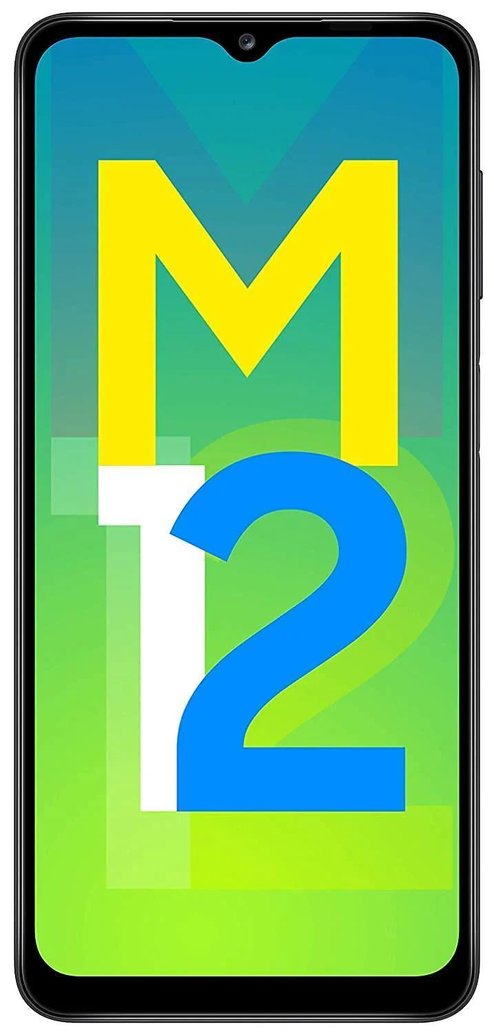 (Refurbished) Samsung Galaxy M12 (Black,6GB RAM, 128GB Storage) 6000 mAh with 8nm Processor | True 48 MP