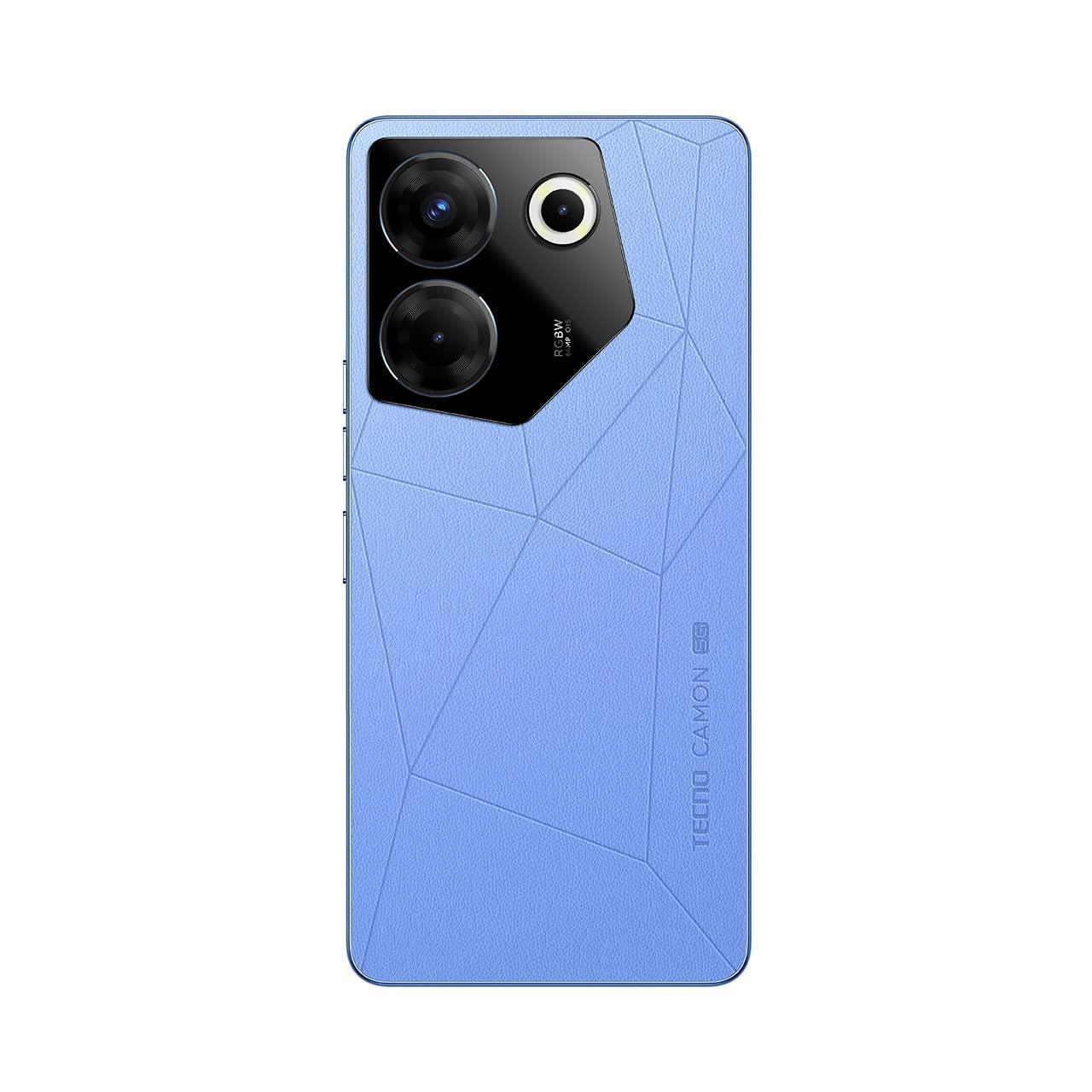 (Refurbished) Tecno Camon 20 Pro 5G (Serenity Blue, 8GB RAM,128GB Storage)| India's 1st MediaTek Dimensity 8050 Processor | 16GB Expandable RAM | 64MP RGBW(G+P) OIS Rear Camera|6.67 FHD+ Big AMOLED Screen - Image 4