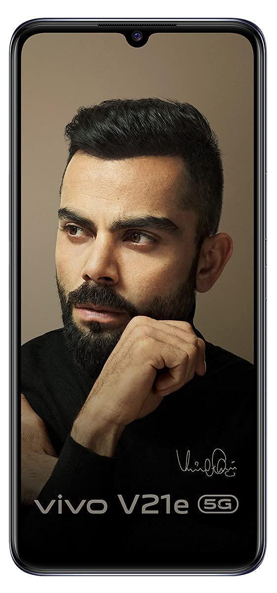 (Refurbished) Vivo V21e 5G (Dark Pearl, 8GB RAM, 128GB Storage) with No Cost EMI/Additional Exchange Offers