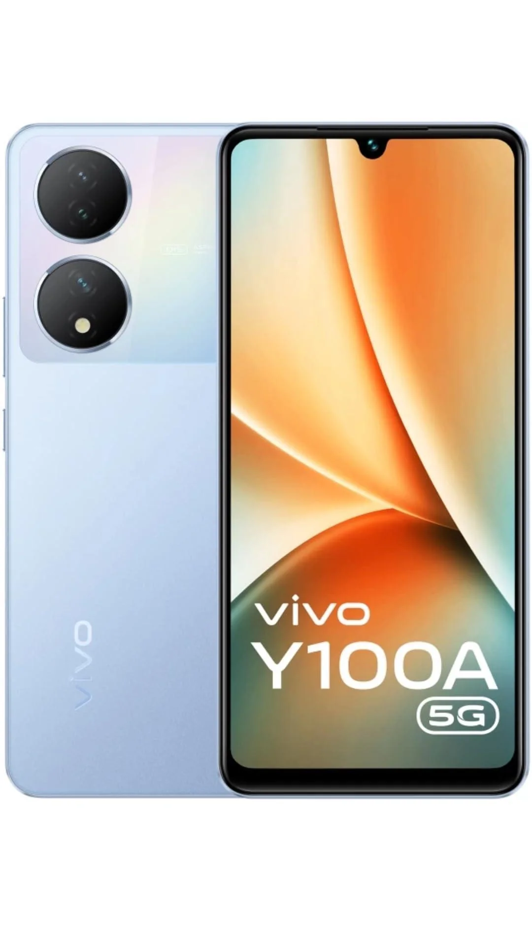 (Refurbished) Vivo Y100A 5G (Pacific Blue, 8GB RAM, 128GB Storage)