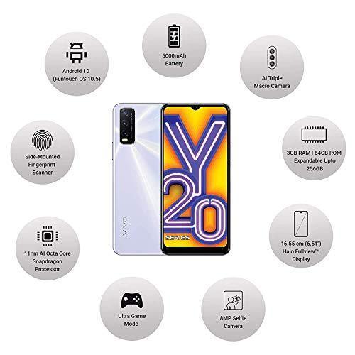 (Refurbished) Vivo Y20i (Dawn White, 3GB RAM, 64GB Storage) Without Offer - Image 6