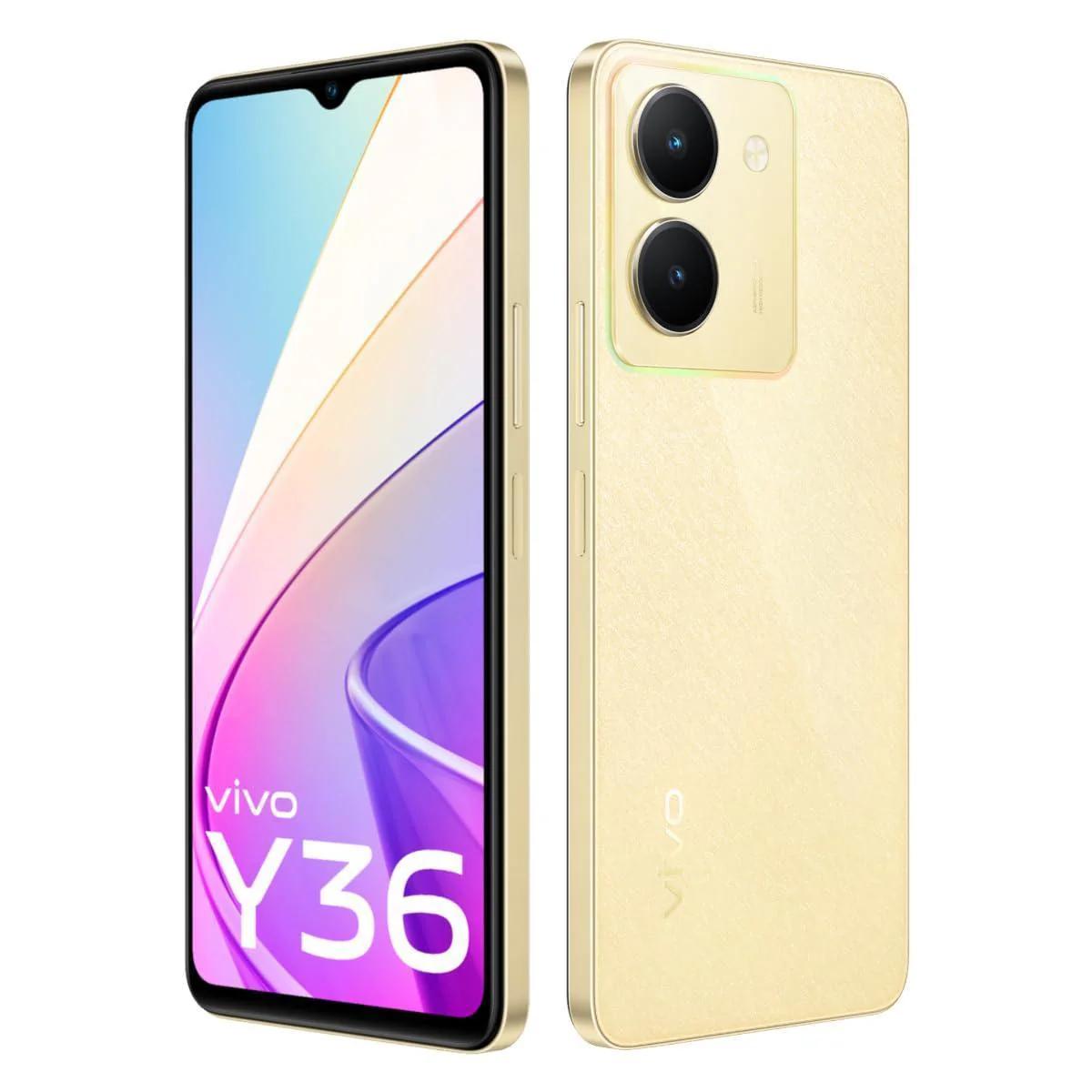 (Refurbished) vivo Y36 (Vibrant Gold, 8GB RAM, 128GB Storage) with No Cost EMI/Additional Exchange Offers