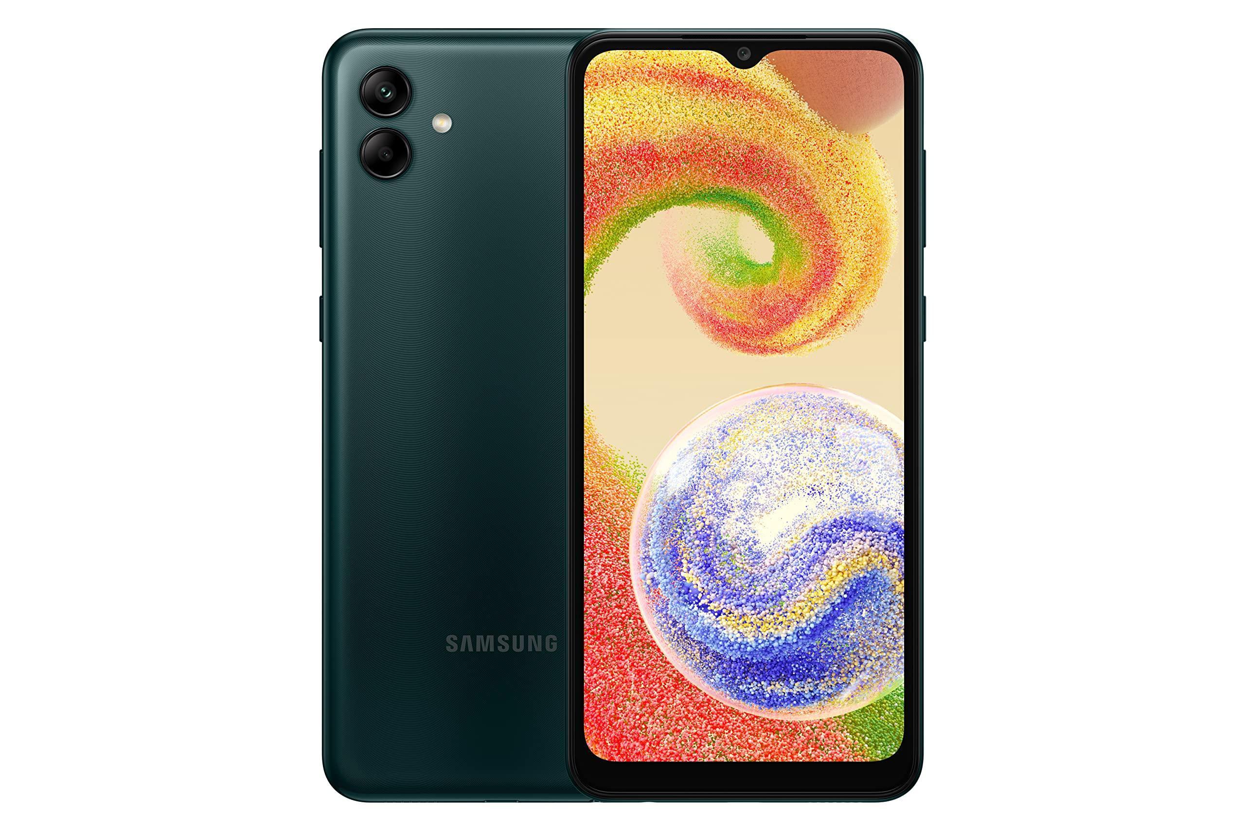 Samsung Galaxy A04 (Green, 4GB, 64GB Storage) Refurbished