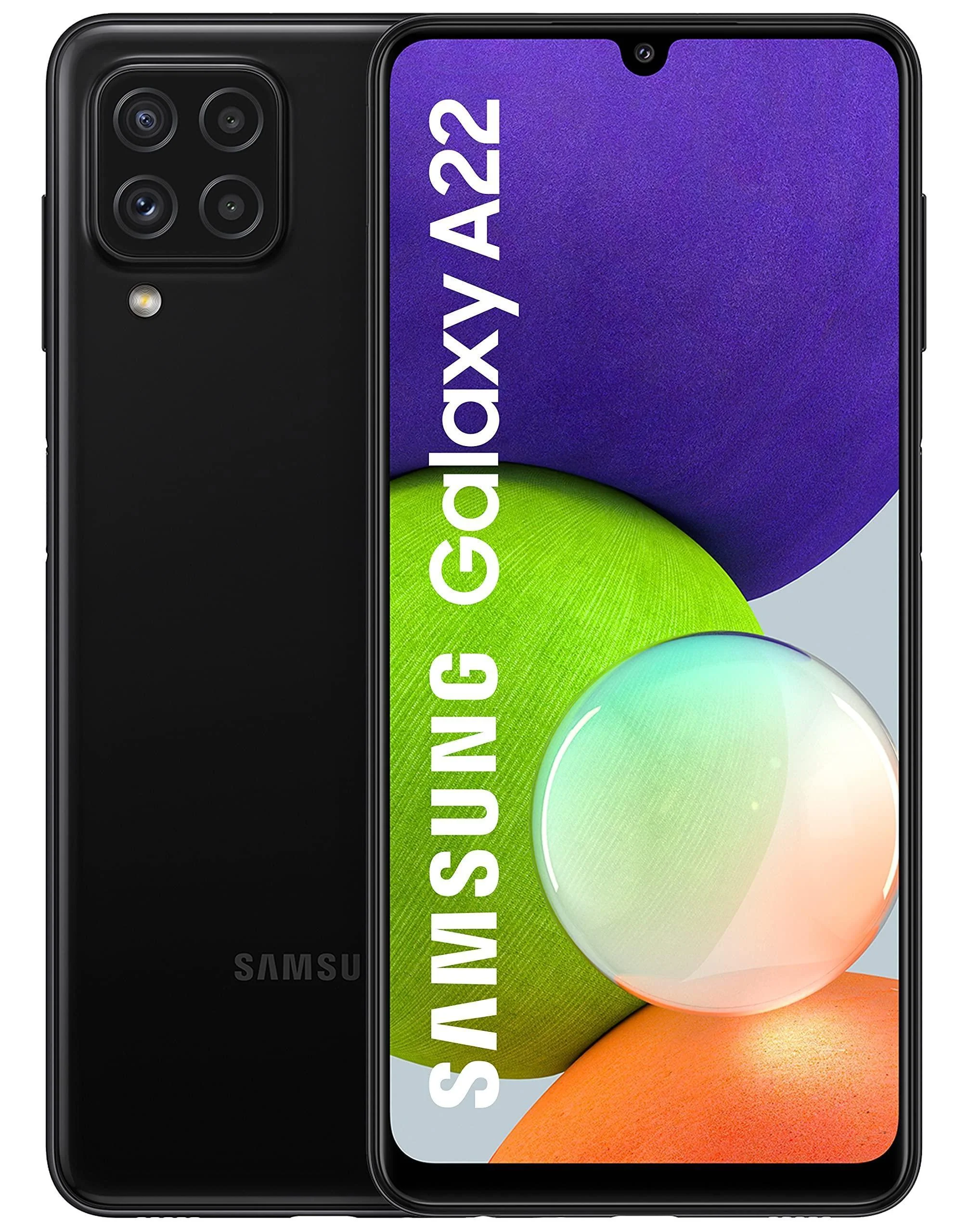 Samsung Galaxy A22 (Black, 6GB RAM, 128GB Storage) Refurbished
