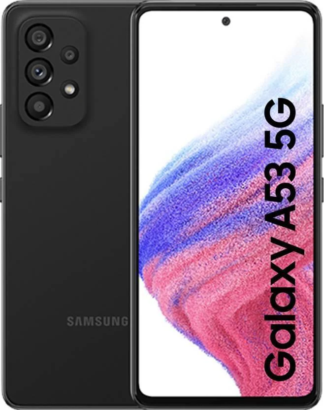 SAMSUNG Galaxy A53 (Awesome Black, 128 GB) (6 GB RAM) Refurbished