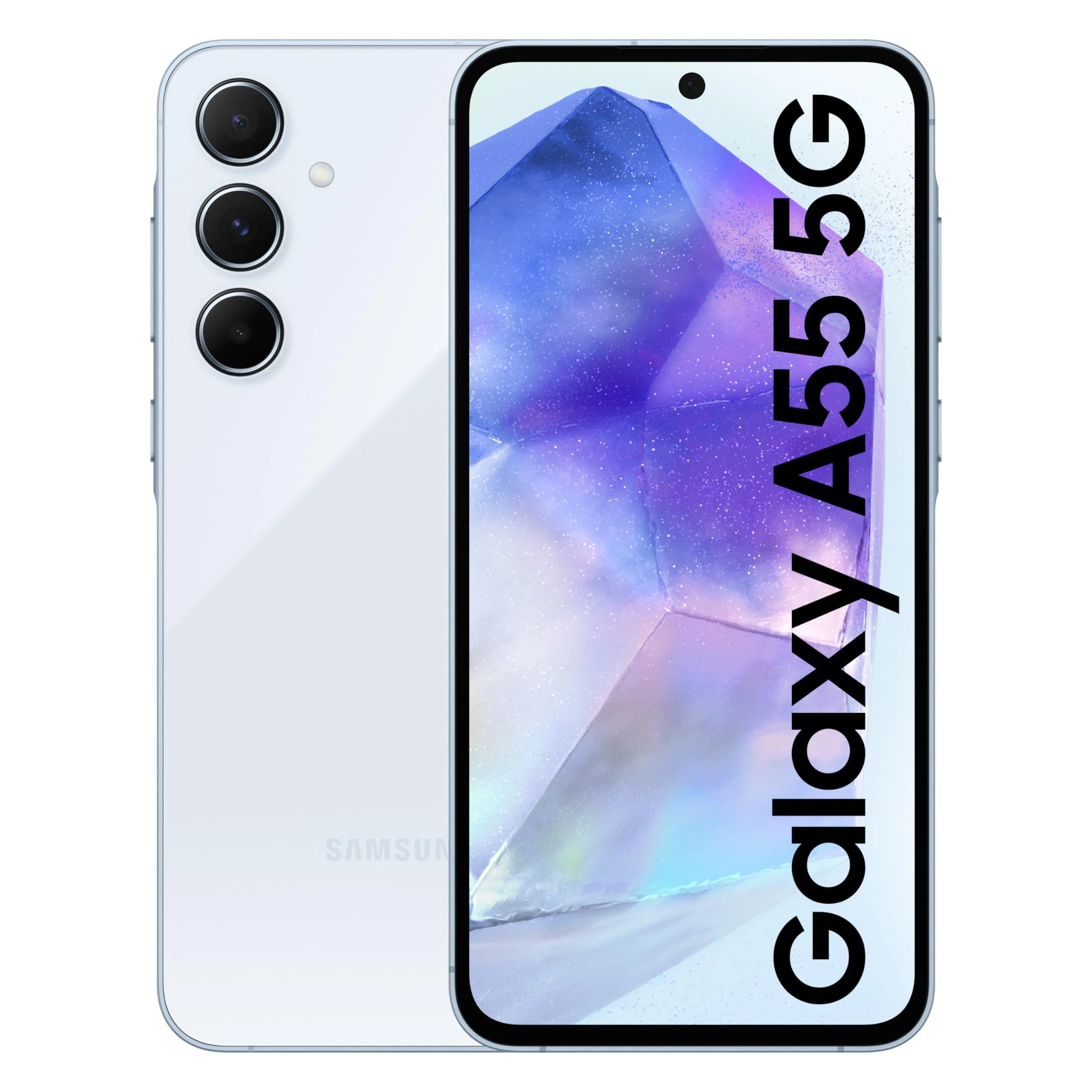 Samsung Galaxy A55 5G (Awesome Iceblue, 8GB RAM, 256GB Storage) | Metal Frame Refurbished