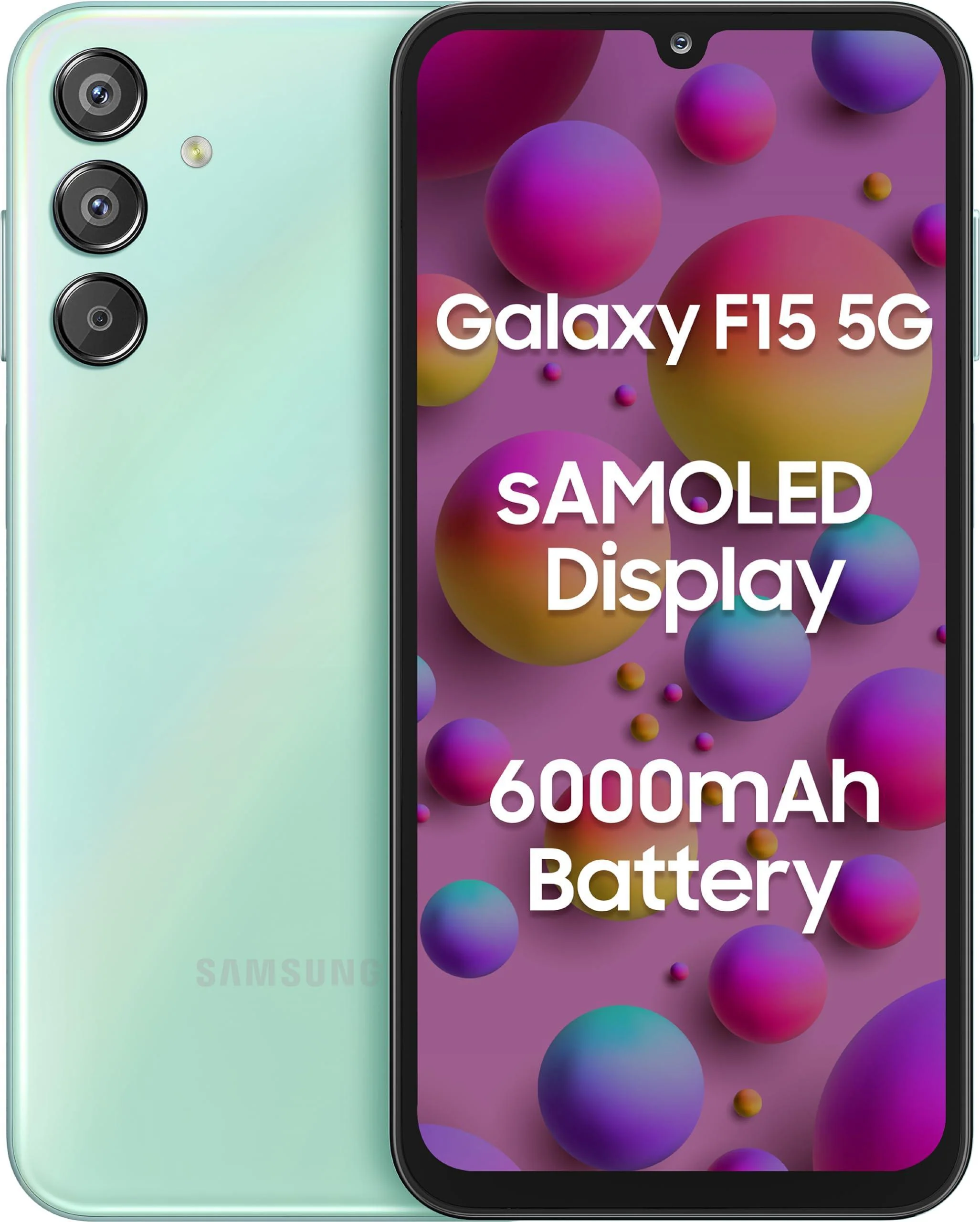SAMSUNG Galaxy F15 5G 6GB RAM 128GB Storage (Jazzy Green) Refurbished