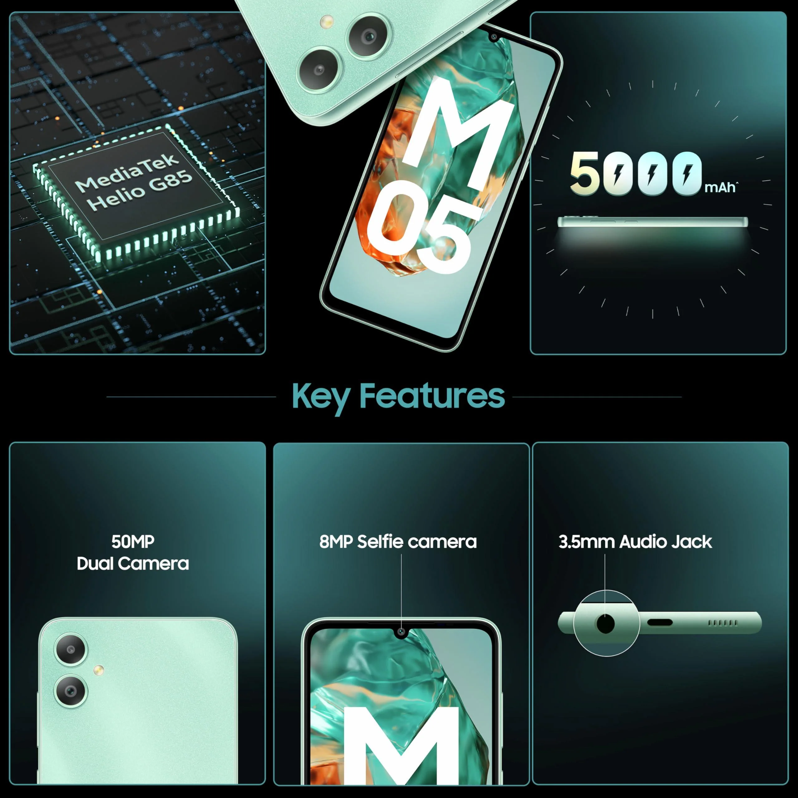 Samsung Galaxy M05 (Mint Green, 4GB RAM, 64 GB Storage) | 50MP Dual Camera Refurbished - Image 5