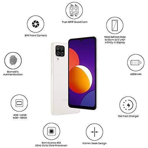 Samsung Galaxy M12 (White,4GB RAM, 64GB Storage) 6000 mAh with 8nm Processor Used - Image 7