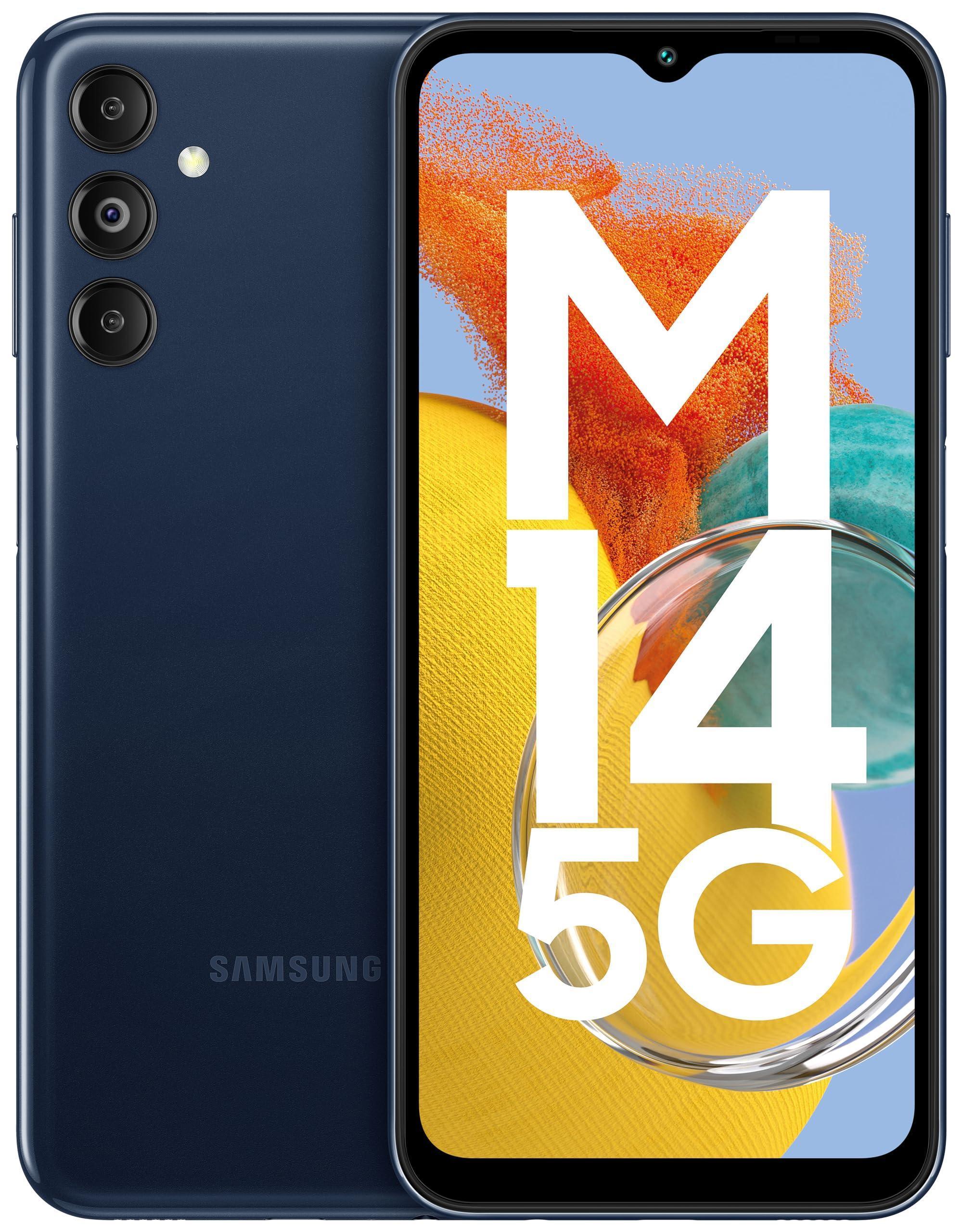Samsung Galaxy M14 5G (Berry Blue,4GB,128GB)|50MP Triple Cam Preowned