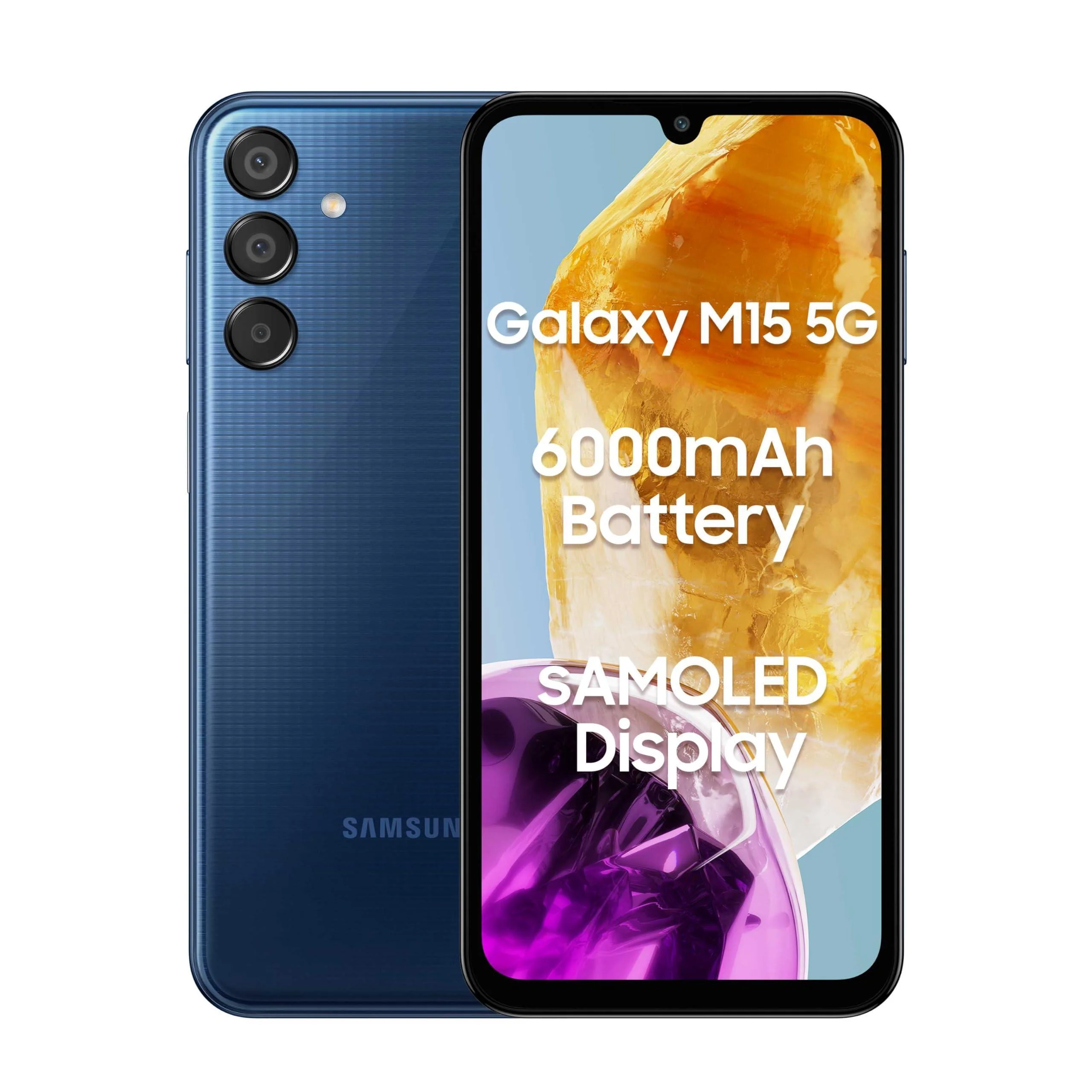 Samsung Galaxy M15 5G (Blue Topaz,4GB RAM,128GB Storage)| 50MP Triple Cam Preowned