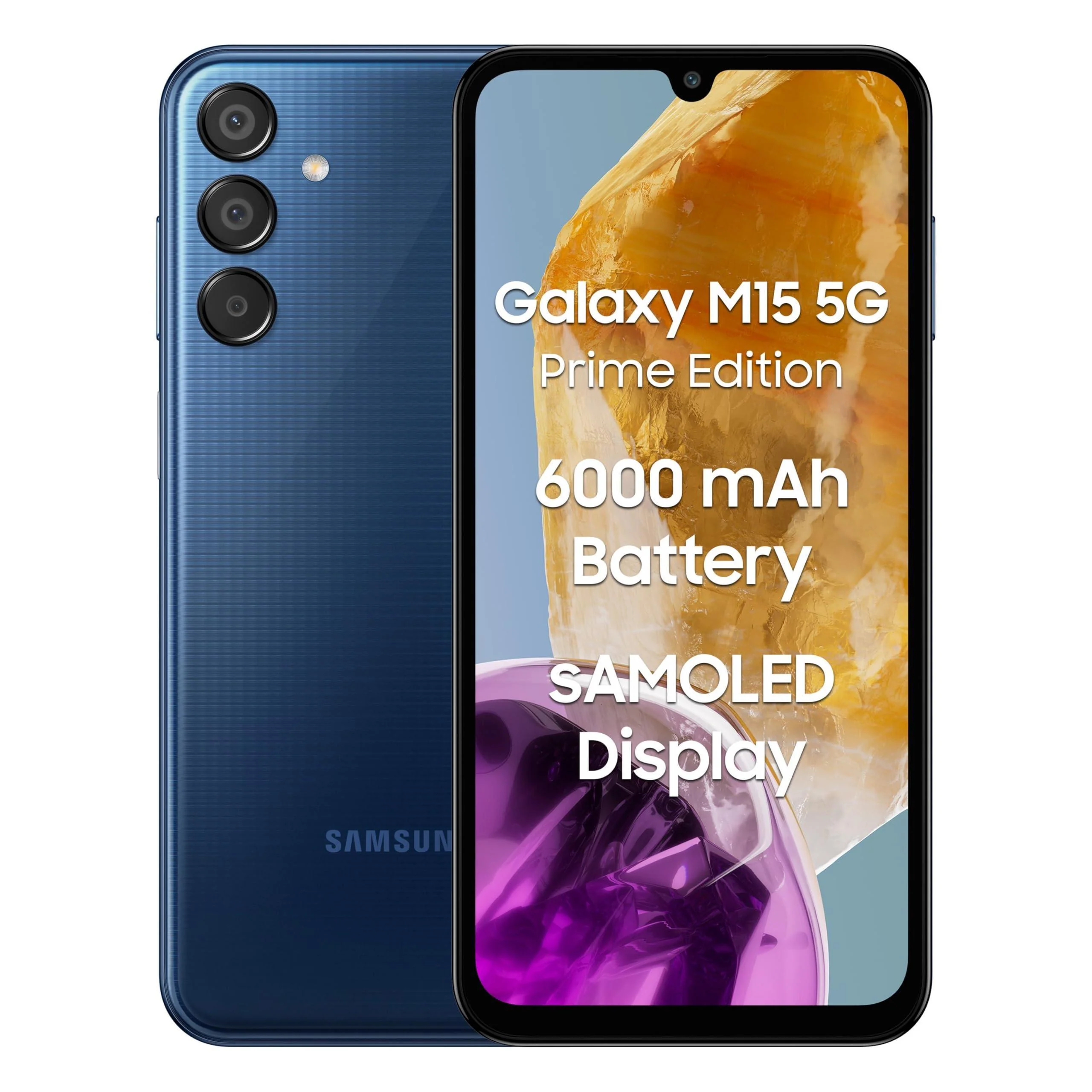 Samsung Galaxy M15 5G Prime Edition (Blue Topaz,6GB RAM,128GB Storage) Refurbished