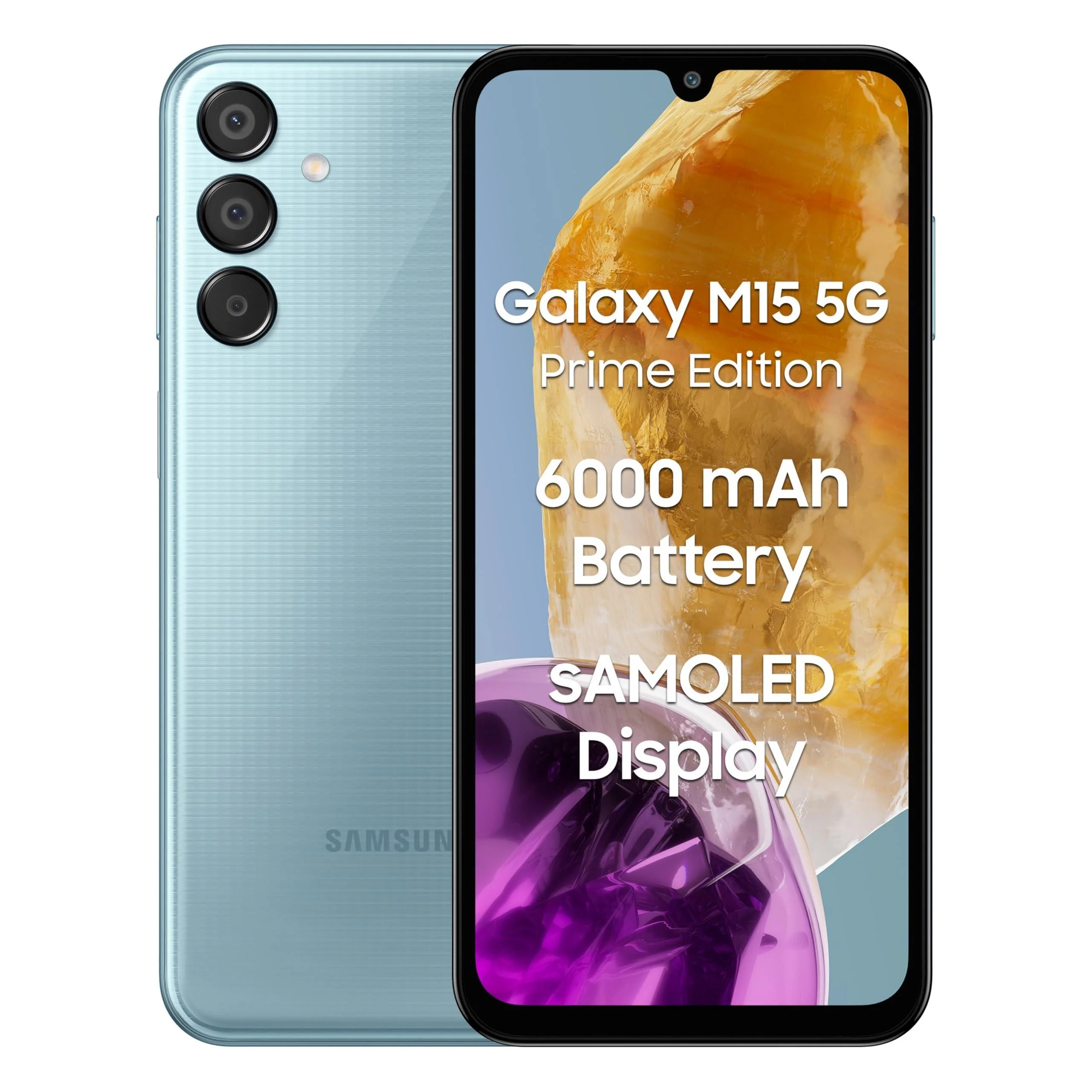 Samsung Galaxy M15 5G Prime Edition (Celestial Blue,6GB RAM,128GB Storage) Refurbished