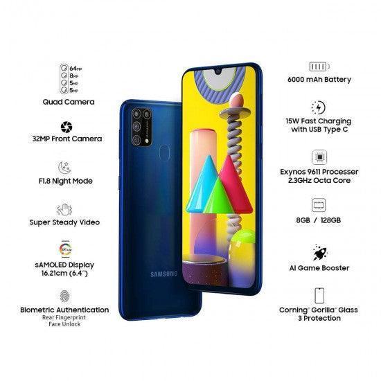 Samsung Galaxy M31 8GB 128GB (Ocean Blue) Refurbished - Image 9