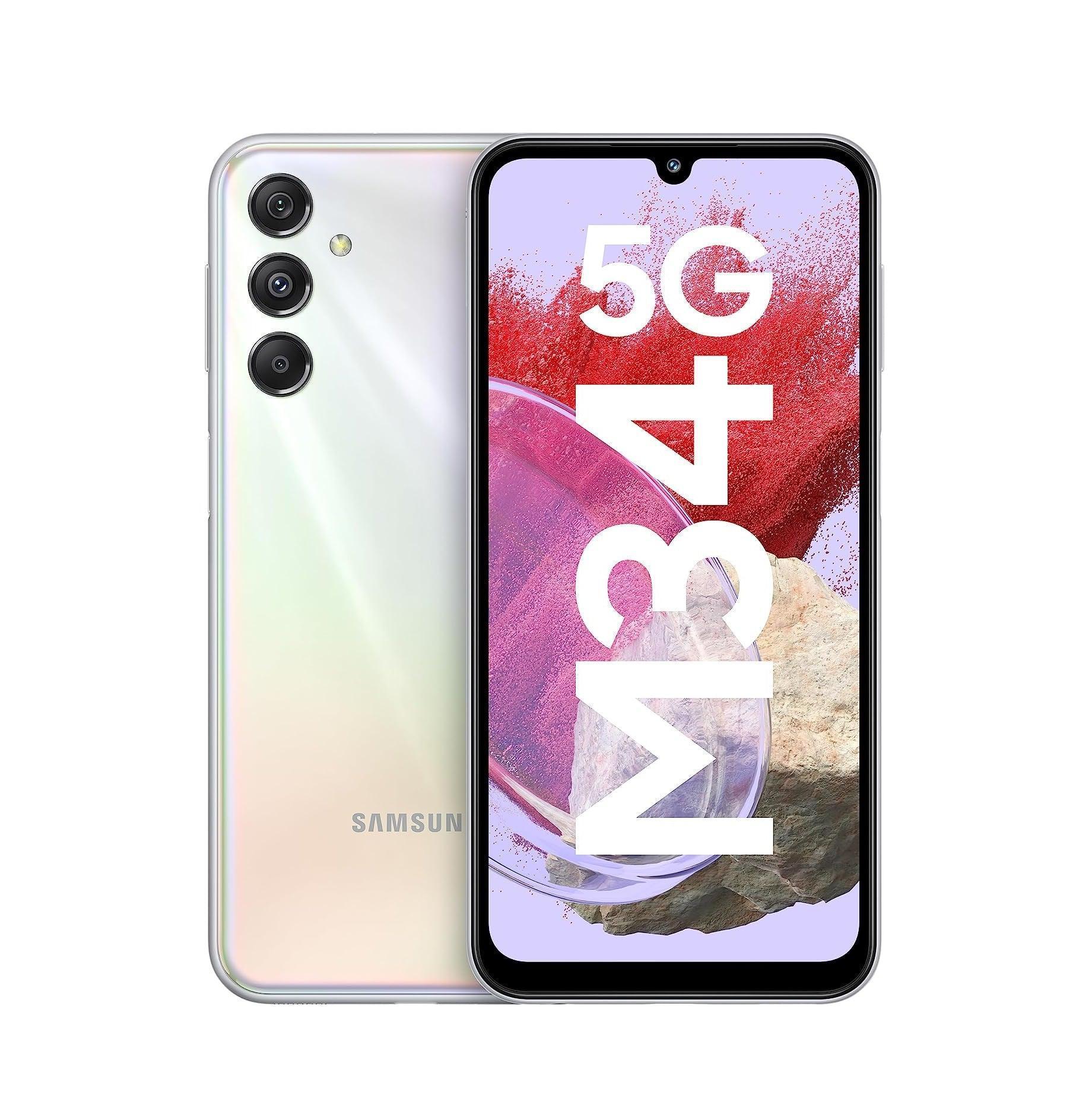 Samsung Galaxy M34 5G Prism Silver, 8GB, 128GB Storage Refurbished