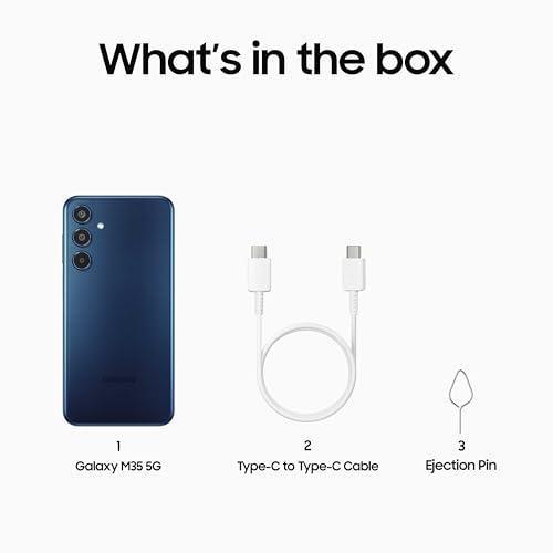 Samsung Galaxy M35 5G (Moonlight Blue,6GB RAM,128GB Storage) Used - Image 2