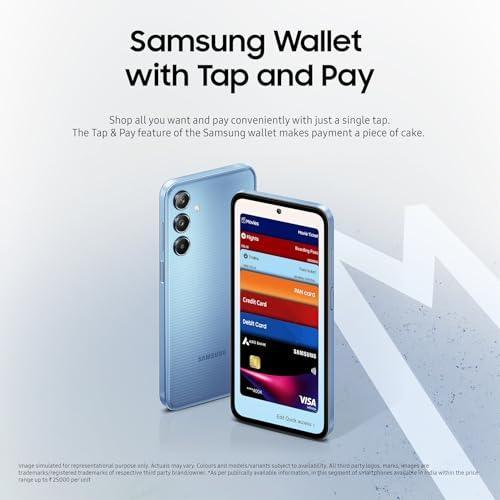 Samsung Galaxy M35 5G (Moonlight Blue,8GB RAM,256GB Storage) Used - Image 3