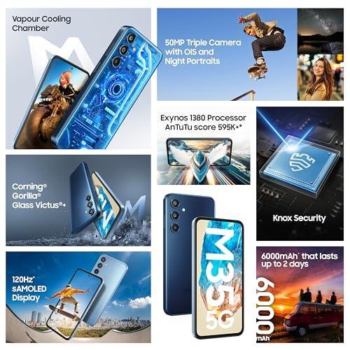 Samsung Galaxy M35 5G (Thunder Grey,8GB RAM,128GB Storage) Refurbished - Image 8