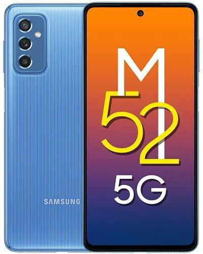 Samsung Galaxy M52 5G (ICY Blue, 8GB RAM, 128GB Storage) Refurbished