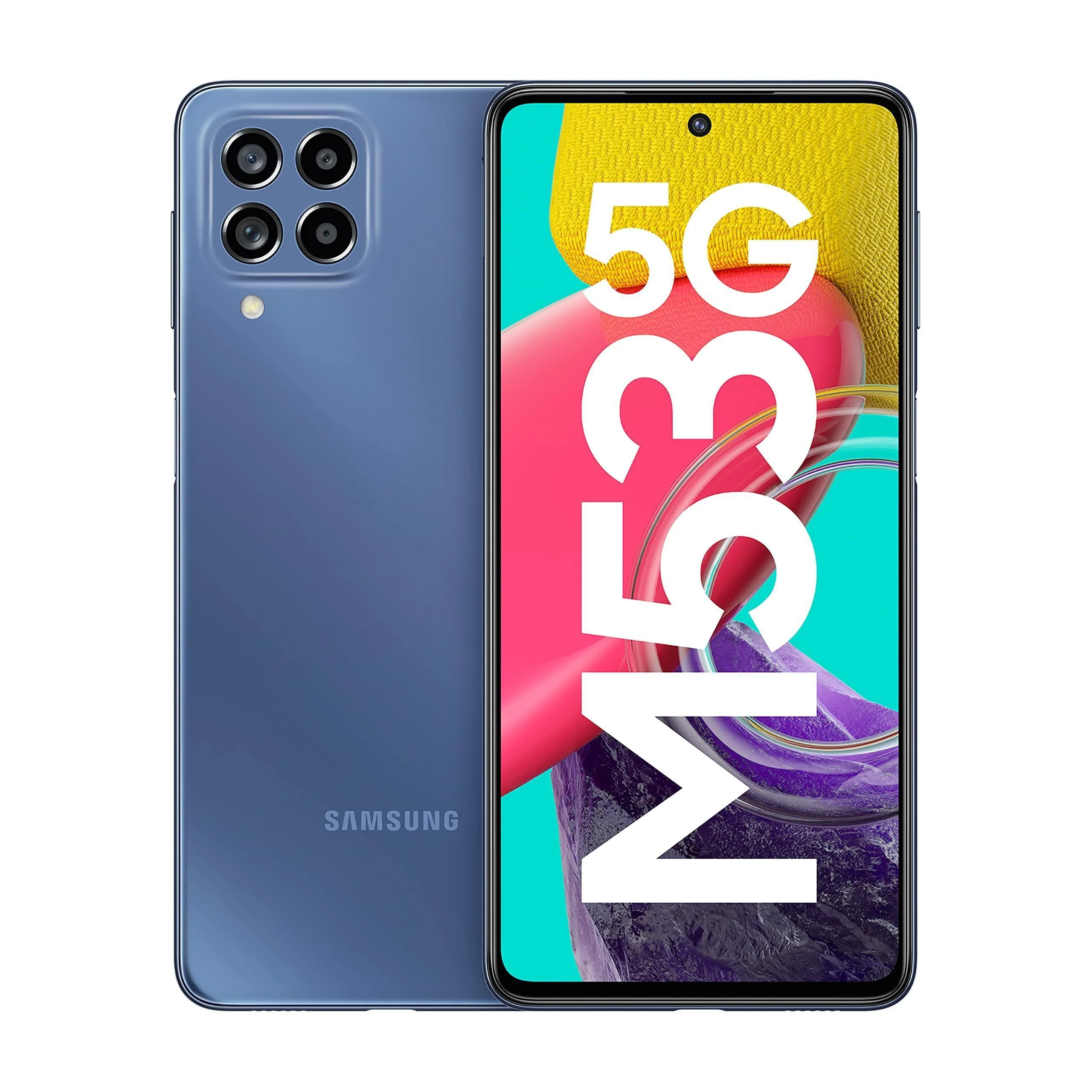 Samsung Galaxy M53 5G (Deep Ocean Blue, 6GB, 128GB Storage) Refurbished
