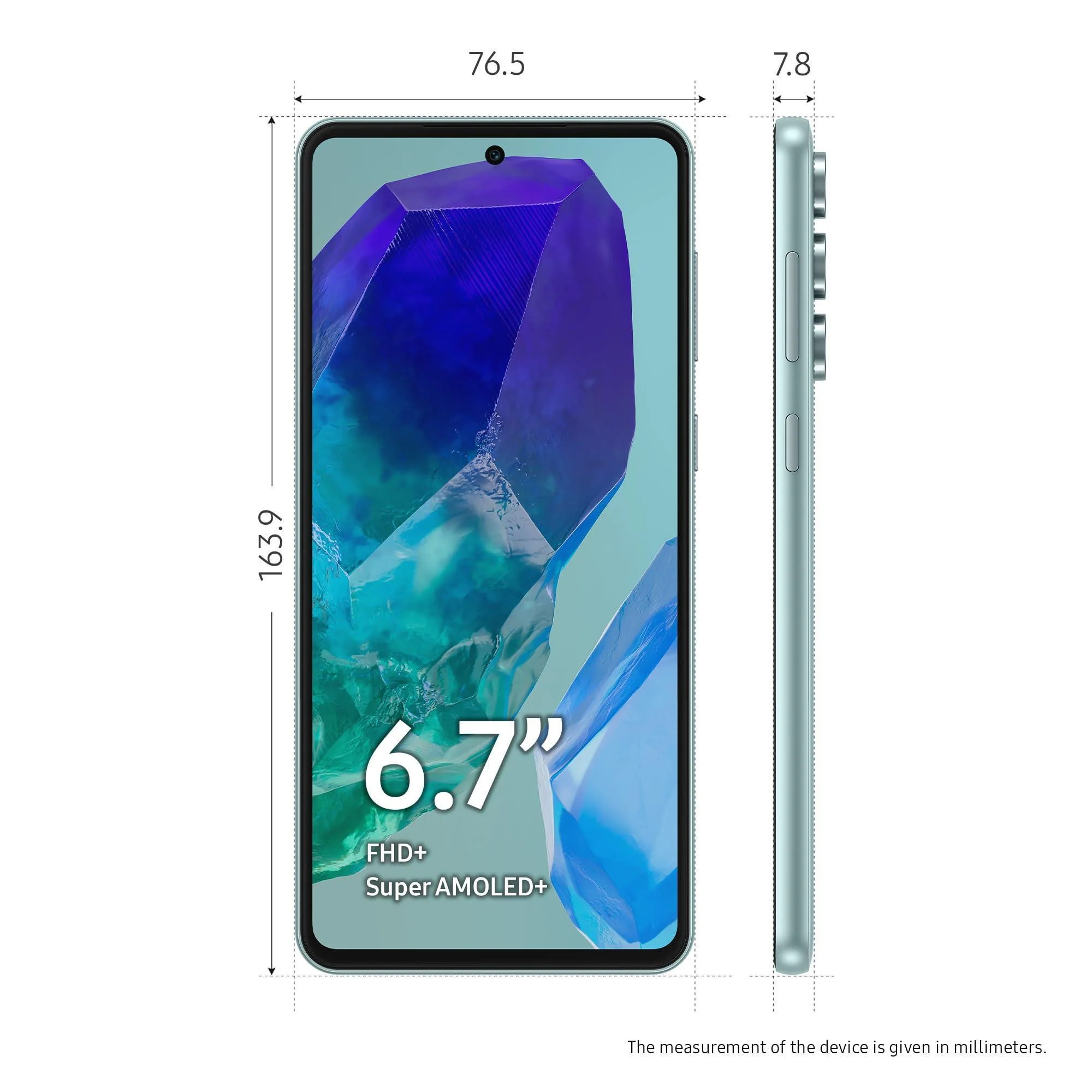 Samsung Galaxy M55 5G (Light Green,8GB RAM,256GB Storage) | 50MP Triple Cam| 5000mAh Battery| Snapdragon 7 Gen 1 | 4 Gen. OS Upgrade & 5 Year Security Update| Super AMOLED+ Display| Without Charger - Image 6