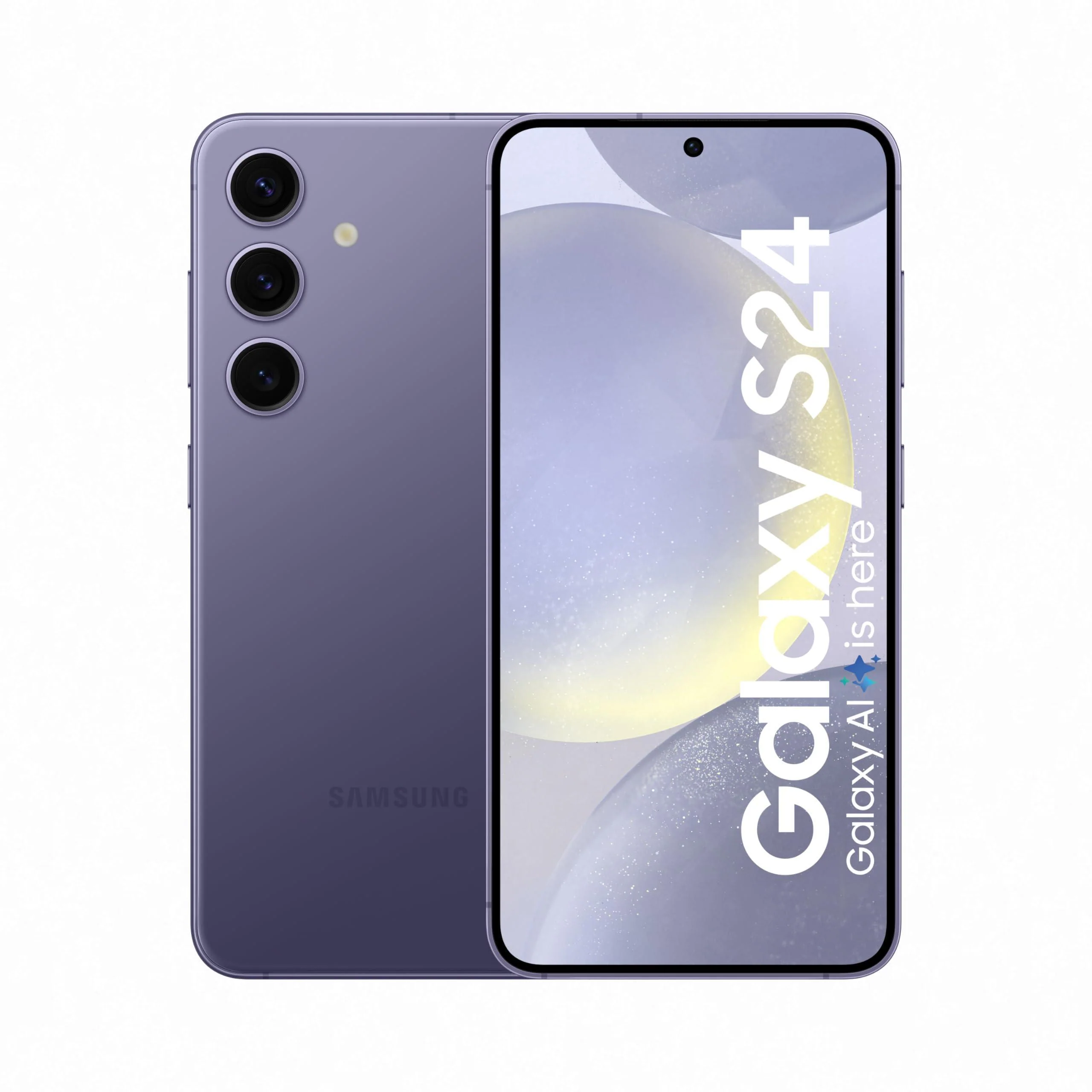 Samsung Galaxy S24 5G AI Smartphone (Cobalt Violet, 8GB, 256GB Storage) Refurbished