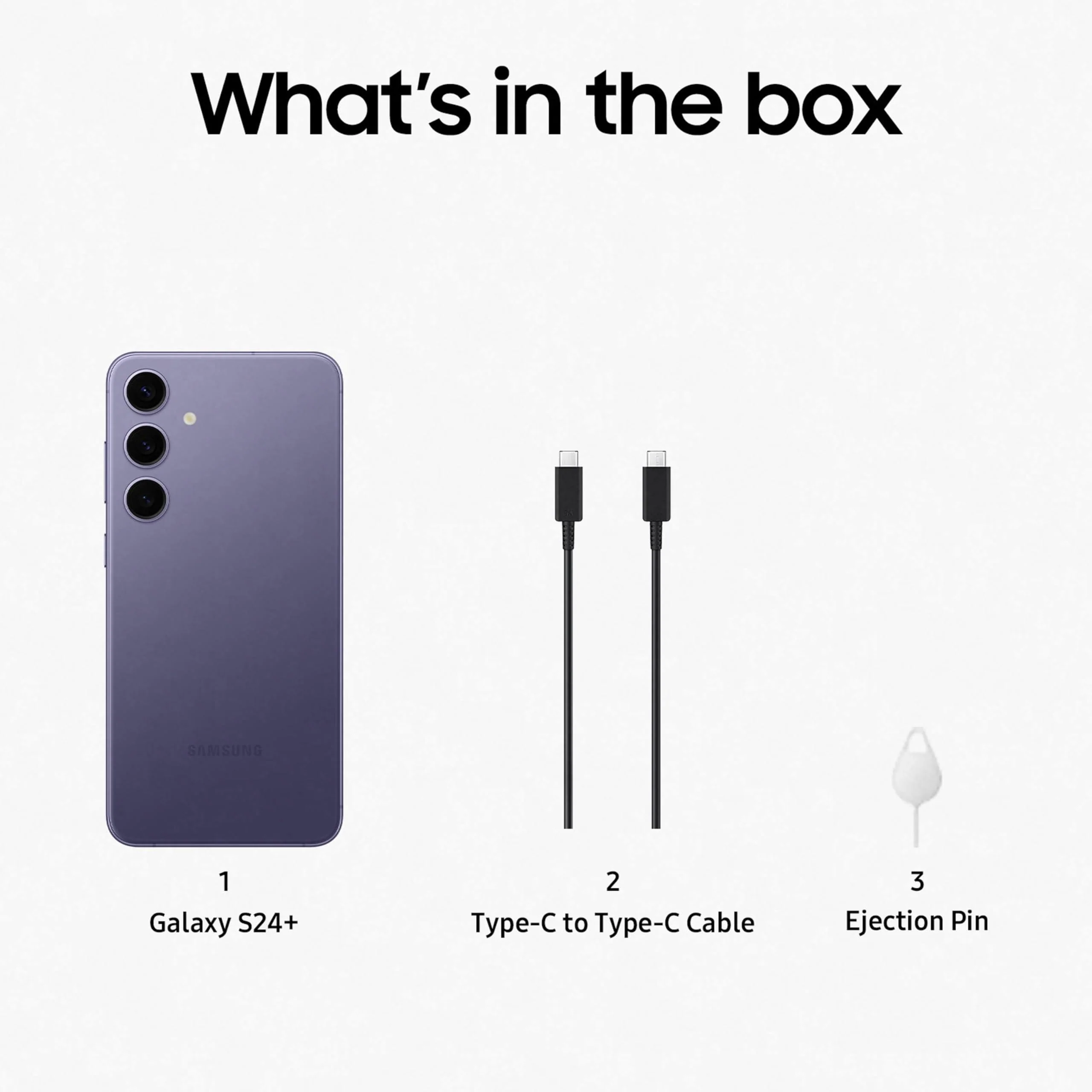 Samsung Galaxy S24 Plus 5G AI Smartphone (Cobalt Violet, 12GB, 256GB Storage) Used - Image 3