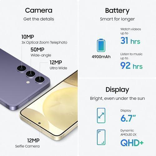 Samsung Galaxy S24 Plus 5G AI Smartphone (Cobalt Violet, 12GB, 512GB Storage) - Image 5