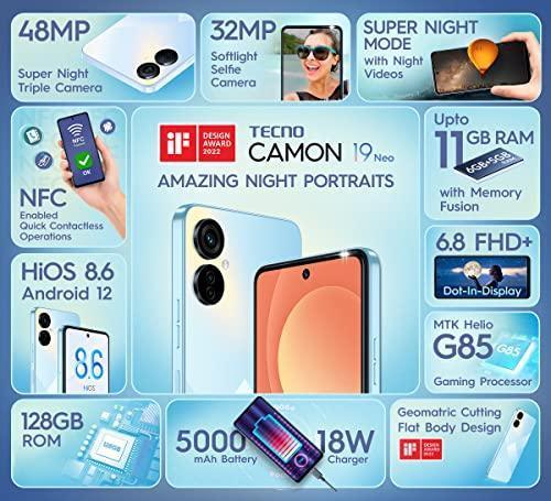 TECNO Camon 19 Neo (Ice Mirror, 6GB RAM, 128GB Storage) Used - Image 3