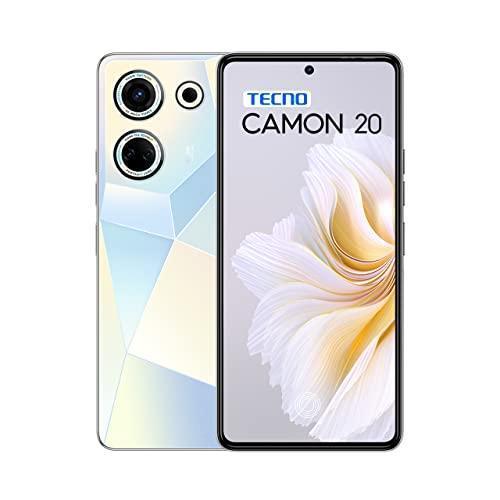 TECNO Camon 20 (Glacier Glow, 8GB RAM,256GB Storage)|16GB Expandable RAM | 64MP RGBW Rear Camera|6.67 FHD+ Big AMOLED with in-Display Fingerprint Sensor