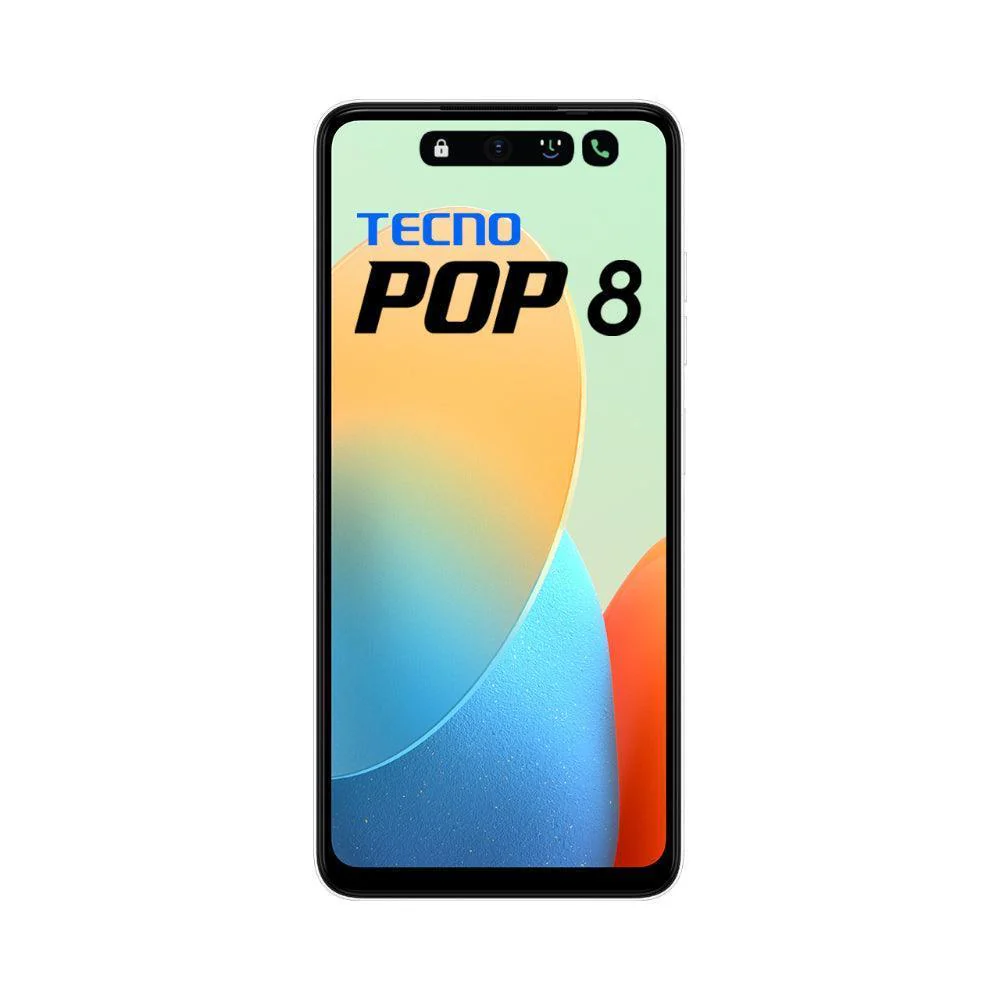 Tecno POP 8 64 GB, 4 GB RAM, White, Smartphone Refurbished
