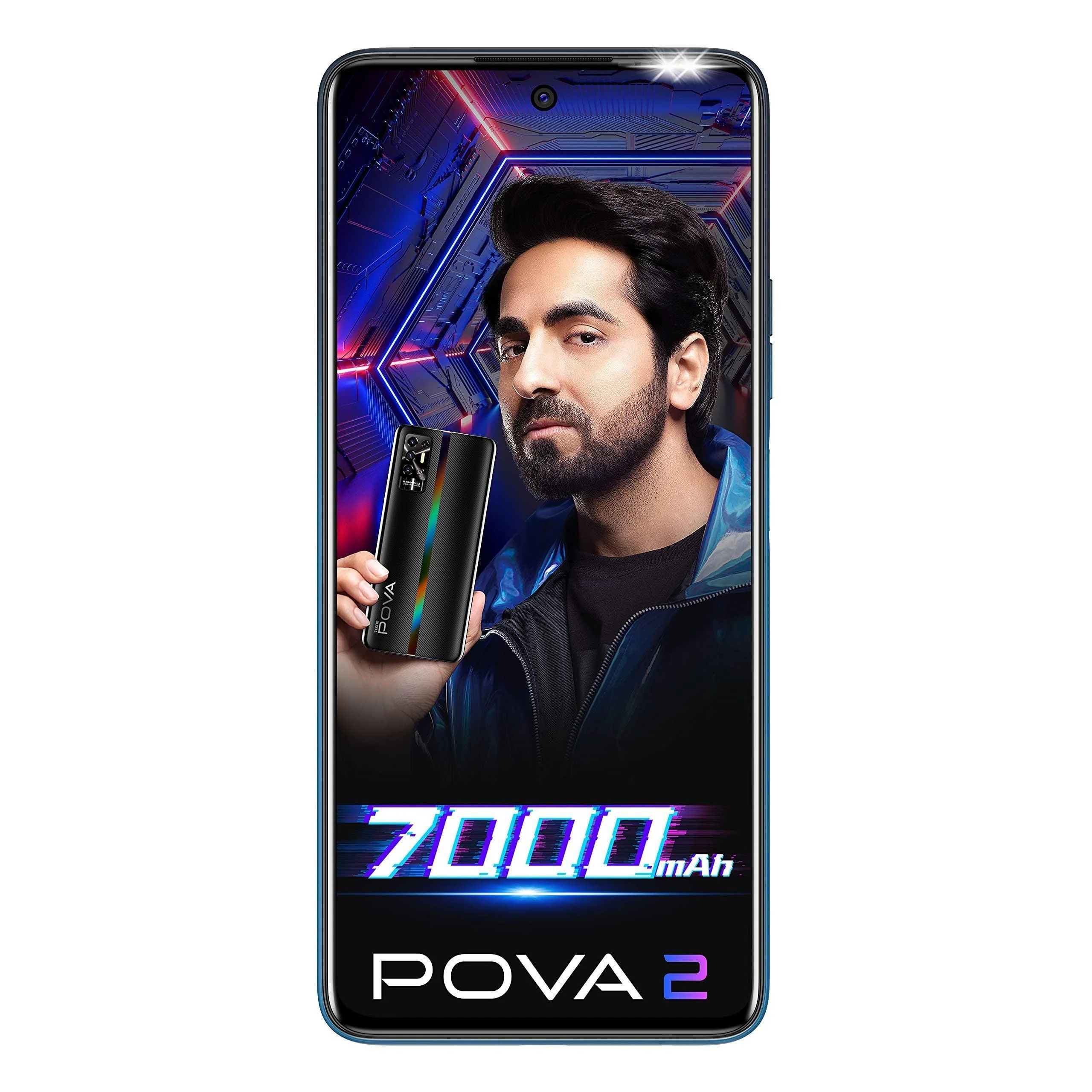 Tecno Pova 2 4GB 64GB Blue Refurbished - Image 2