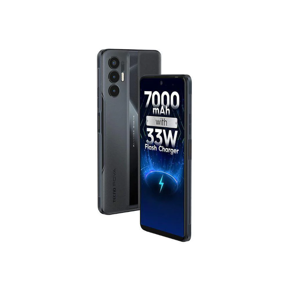 Tecno POVA 3 (Eco Black, 4GB RAM,64GB Storage) Refurbished - Image 3