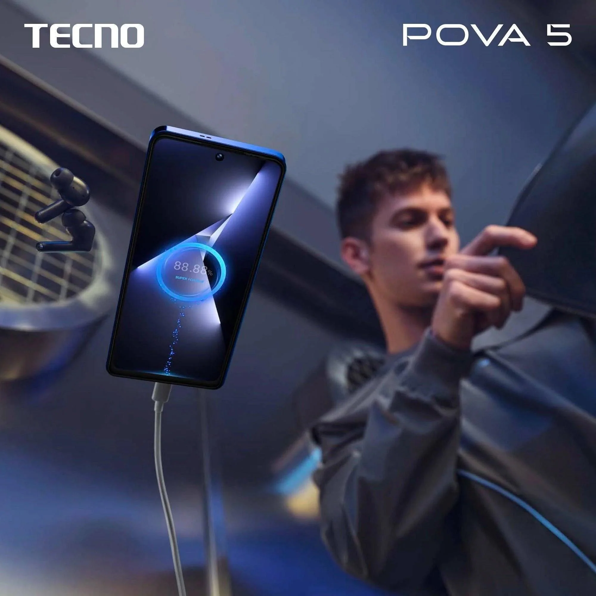 TECNO Pova 5 (Mecha Black, 8GB RAM,128GB Storage) - Image 12