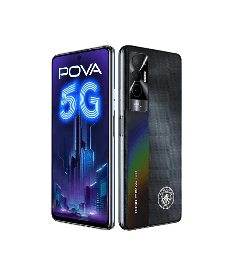 Tecno POVA 5G (8GB RAM,128GB Storage,Aether Black) - Refurbished