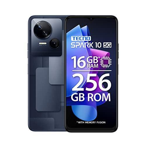 TECNO Spark 10 5G (Meta Black, 8GB RAM,256GB Storage)|16GB Expandable RAM | Ultra Clear 50MP Superior Rear Camera| Dimensity 6020 7nm Powerful 5G Processor
