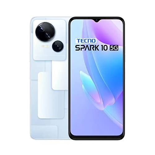 TECNO Spark 10 5G (Meta White, 8GB RAM,128GB Storage)|16GB Expandable RAM Refurbished