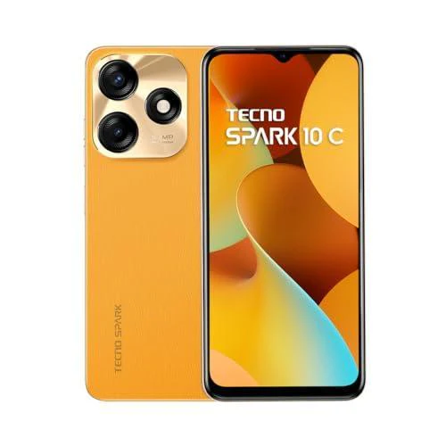TECNO Spark 10C (Magic Skin Orange, 8GB RAM,128GB Storage) Refurbished