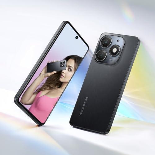 TECNO Spark 20 | Gravity Black, (16GB*+128GB)| 32MP Selfie + 50MP Main Camera| 90Hz Dot-in Display with Dynamic Port & Dual Speakers with DTS| 5000mAh Battery |18W Type-C| Helio G85 Processor - Image 5