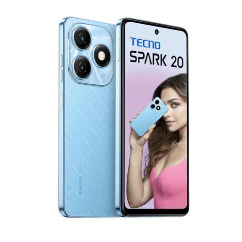 TECNO Spark 20 | Magic Skin Blue, (16GB*+128GB)| 32MP Selfie + 50MP Main Camera| 90Hz Dot-in Display with Dynamic Port & Dual Speakers with DTS| 5000mAh Battery |18W Type-C| Helio G85 Processor - Image 8